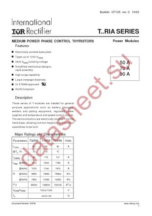 T50RIA100 datasheet  